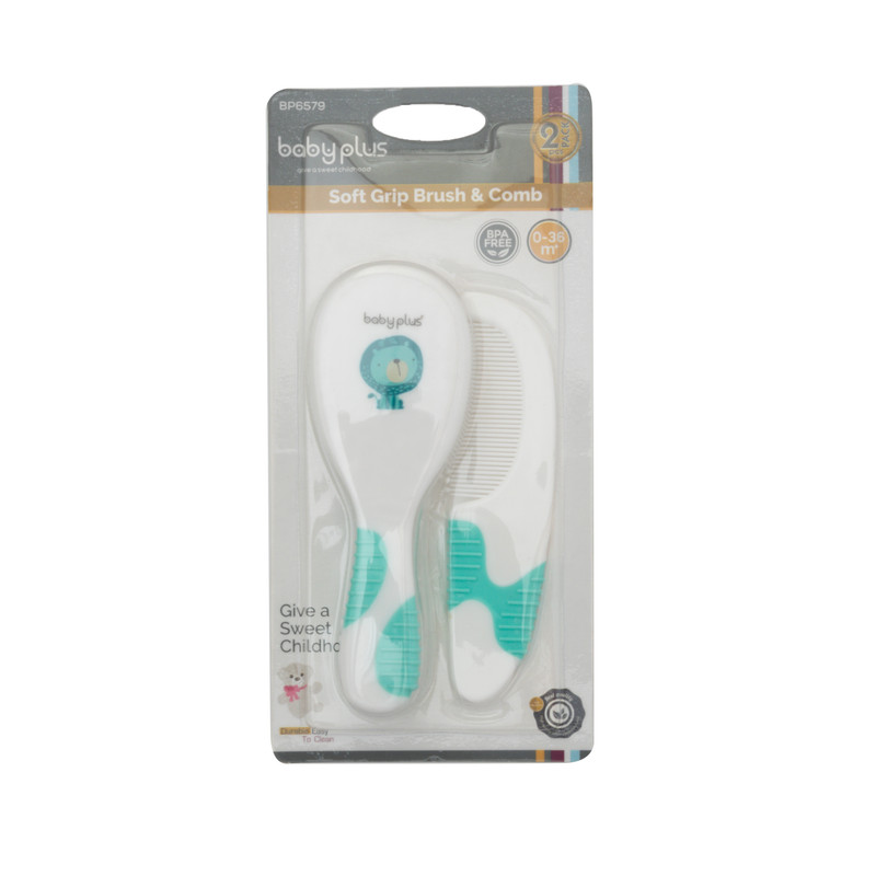 Baby Plus Soft Grip Brush&Comb