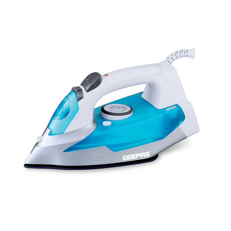 Geepas GSI7801 2400W Steam Iron - 2 in 1 Dry & Wet Steam Iron - Adjustable Temperature Control, Ceramic Soleplate - Dry/Steam/Burst of Steam/Vertical Steam Function, Steam Boost | 2 Years Warranty