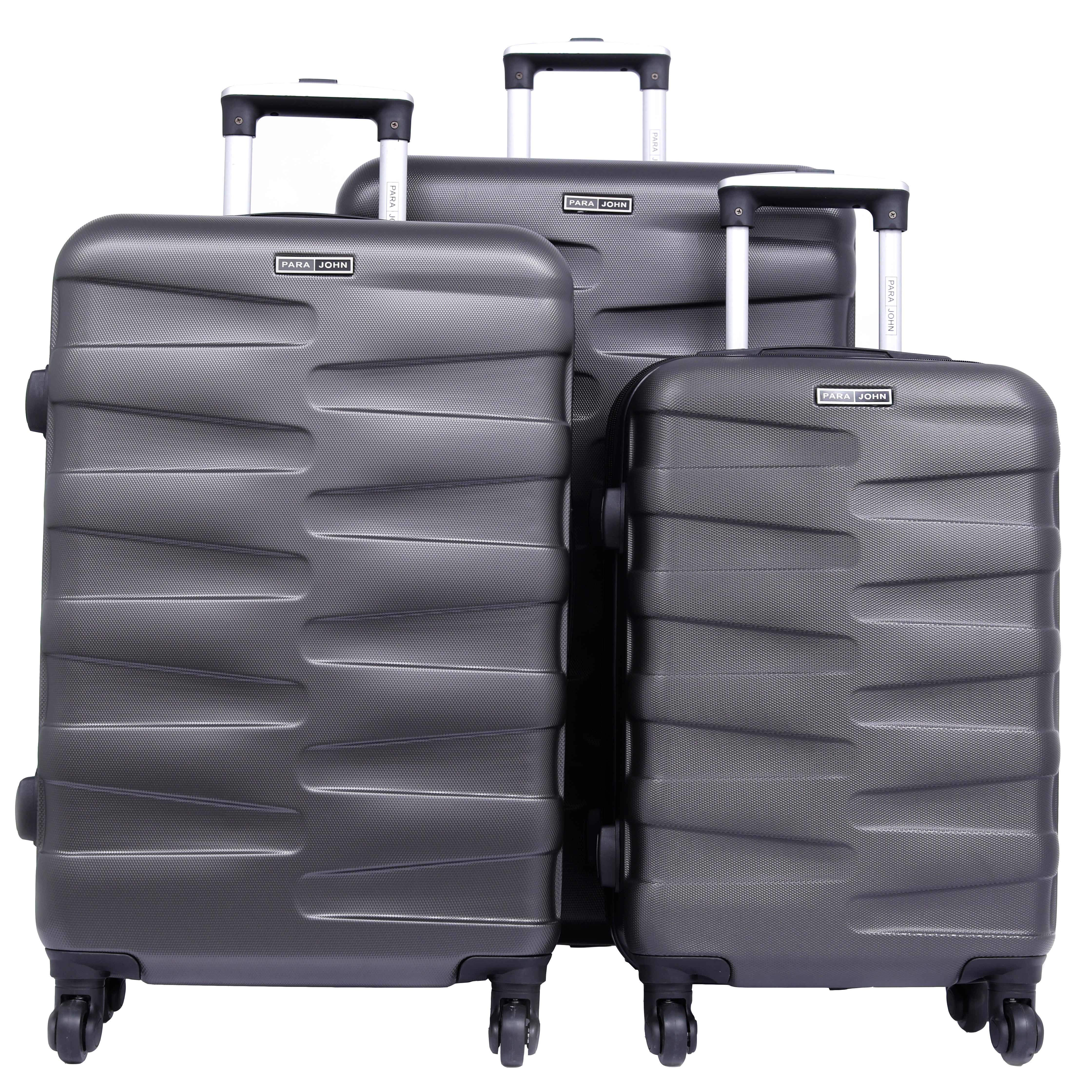 Parajohn Travel Luggage Suitcase Set of 3 - Trolley Bag, Carry On Hand Cabin Luggage Bag - Lightweight Travel Bags with 360 Durable 4 Spinner Wheels - Hard Shell Luggage Spinner - (20'', ,24'', 28'')
