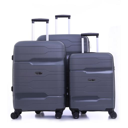 Parajohn PJTR3136 Novo 3 Pcs Trolley Luggage Set, Grey