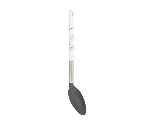 Royalford RF9542 Marble Designed Serving Spoon - Comfortable Grip Rice Spoon, Hanging Loop | Durable Material | Ideal to Serve Soup, Curry, Rice, Vegetable, Sweets & More