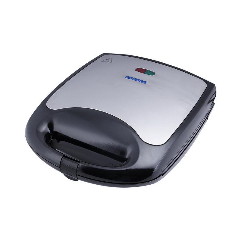 1100W 4 Slice Sandwich Maker - Cooks Delicious Crispy Sandwiches - Cool Touch Handle, Automatic Temperature Control and Non-Stick Plate - Breakfast Sandwiches & Cheese Snack - 2 Years Warranty
