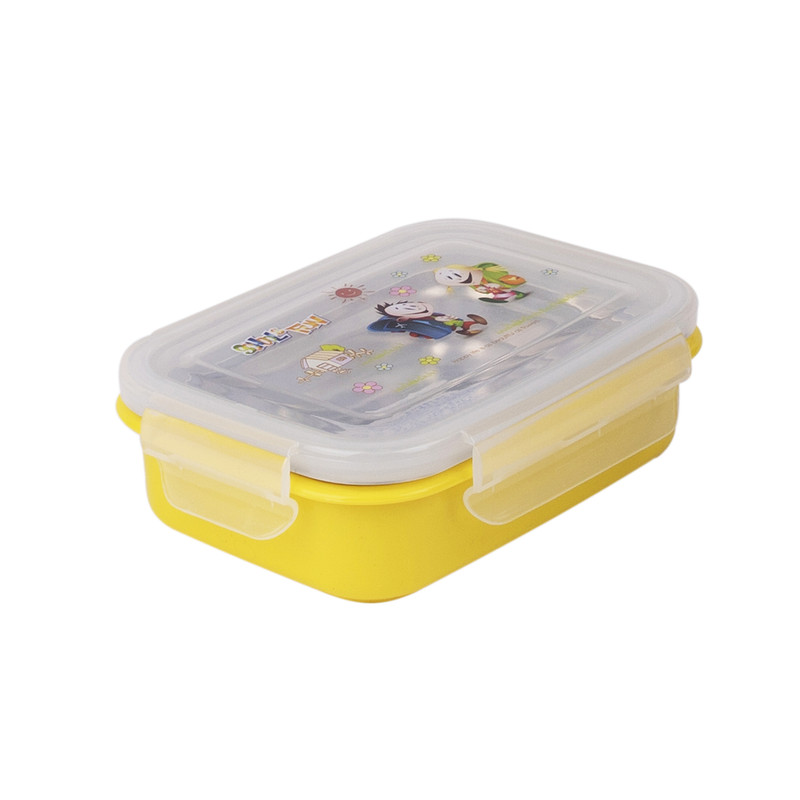 DAY N DAY Lunch Box/SET 1 ltr   YELLOW  colour