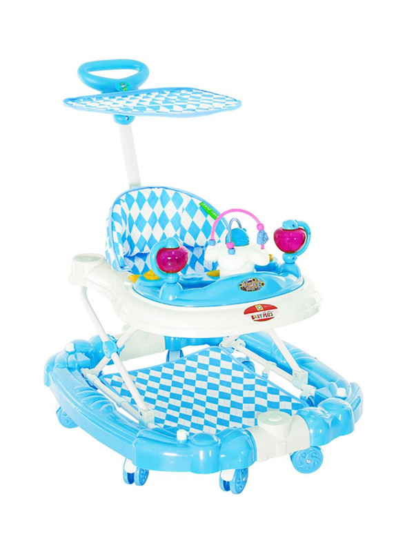 Baby Plus Bp8313 Blue Baby Walker Cum Rocker, 6-12 M