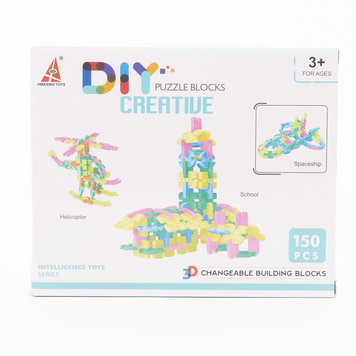 Baby Plus 150Piece Diy Creative 3D Changeable Building Blocks Set 