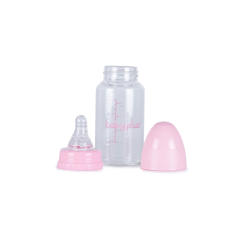 Babyplus Borosilicate standard Neck Glass Bottle 120ml 4 Oz