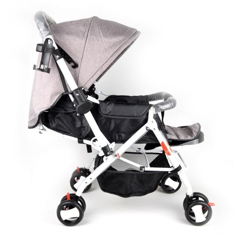 Baby Plus Bp8483 Coffee Stroller Cum Pram, 0-36 M