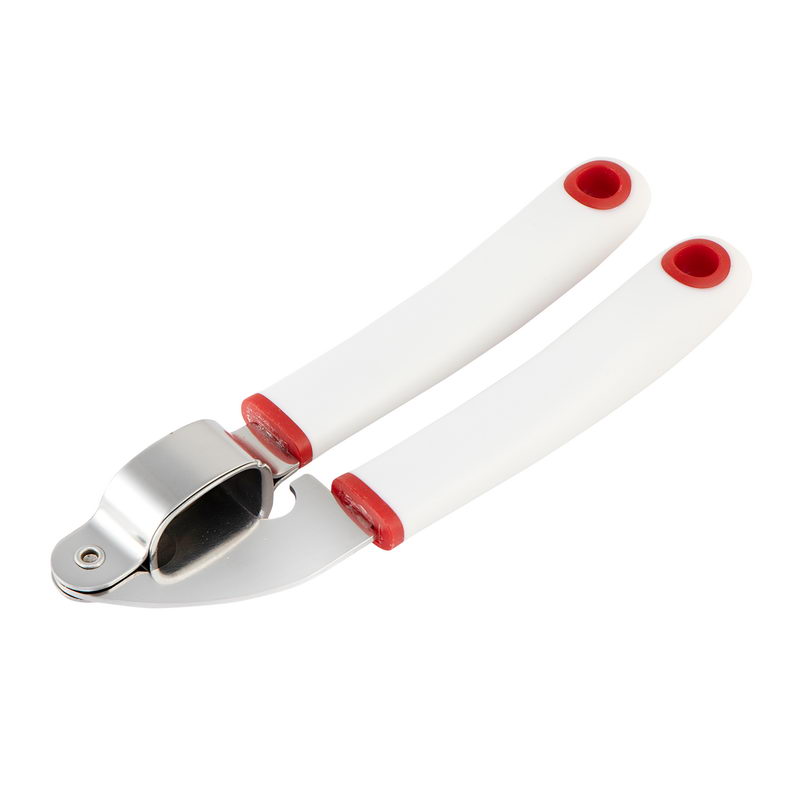 Delcasa DC1404 Garlic Press with Plastic Handle - Super Easy to Clean - Crush Garlic & Ginger with Ease - All-in-One Mincer & Squeezer - Hand Tool for Professional Restaurant & Home Kitchen