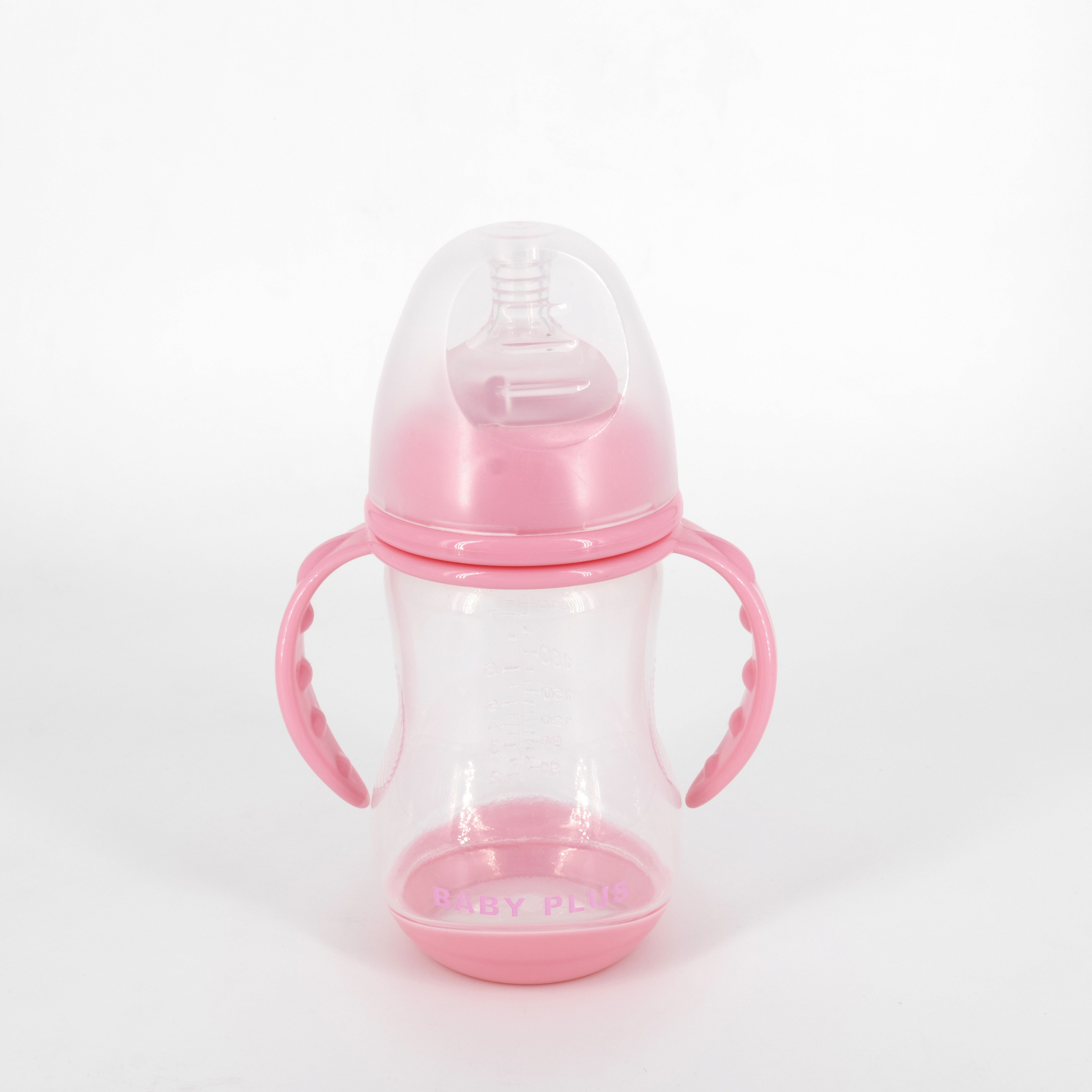 Baby Plus Wide Neck Standard 240Ml/8Oz Promotes Natural Hygienic Air System Feeding Bottle