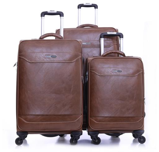 Parajohn PJTR3022 Buffalos 3 Pcs Trolley Luggage Set, Yellow