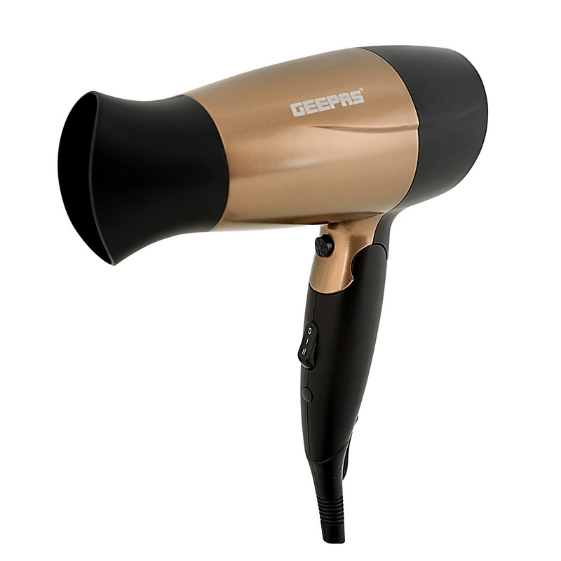Geepas GH8642 1600W Powerful Hair Dryer with Foldable Handle | 2-Speed & 2 Temperature Settings | Salon Quality with Cool Shot Function For Frizz Free Shine & Concentrator | Portable | 2 Years Warrant