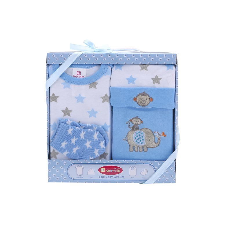 Baby Plus 5-Piece Star Printed Clothing Gift Set