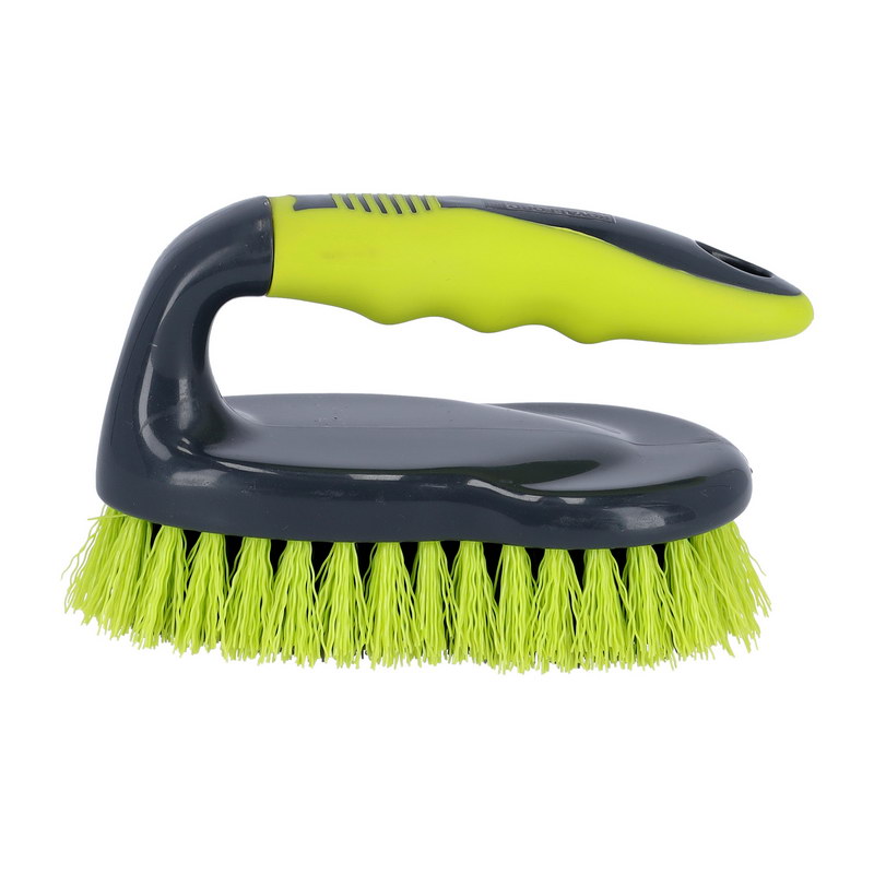 Royalford RF2356GR Floor/Dish Brush - Easy to Clean Hard & Stiff Bristle Brush Made of Durable PP & TRP Material - Floor Tile Decking Household Scrub Cleaning | Ideal for Tiles, Wood Floor, Sink & Mor