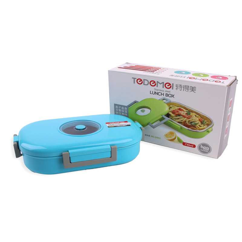 Day N Day Steel Insulated With Steel Lid Lunch Box, Set Of 1, 1000 mL