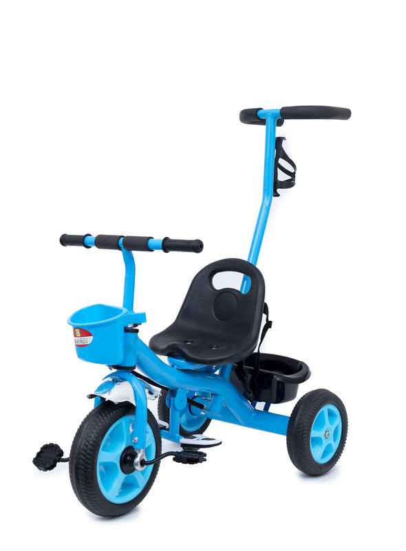 Baby plus INFANS Kids Tricycle Rider with Adjustable Seat, Storage Basket, Premium Quiet Wheels, Non-Slip Handle for baby boy