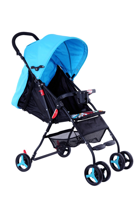 Baby Plus Bp8310 Sky Blue Stroller Cum Pram Sky, 0-36 M