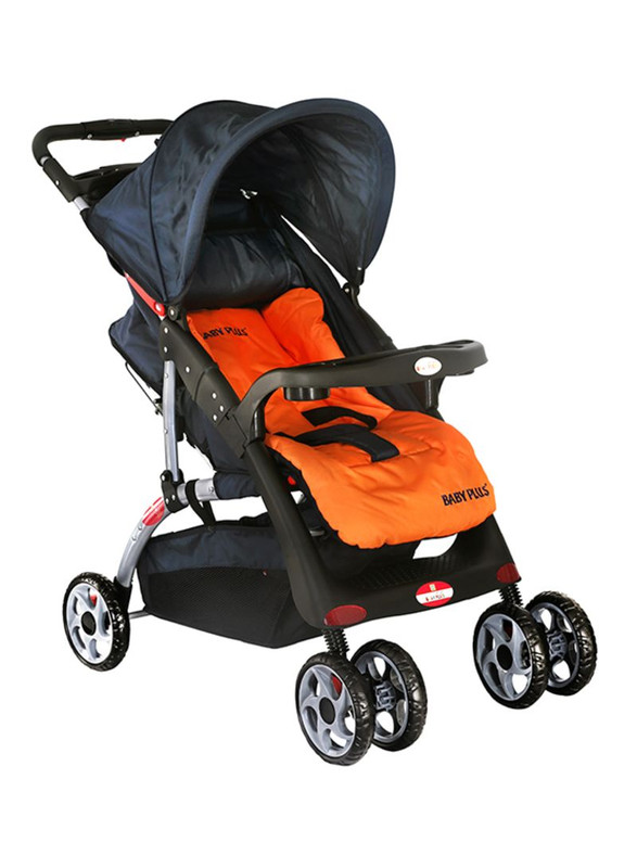 Baby Plus Baby Bp4959 Black & Red Stroller Cum Pram