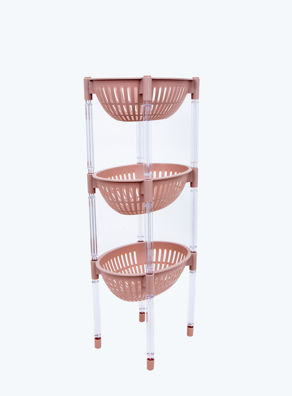 DAY N DAY  Plastic Vegetable RackPINK23*27*19plastic15kilogram