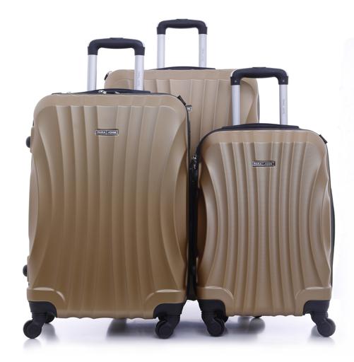 Parajohn PJTR3057 ABS Hard Trolley Luggage Set, Golden