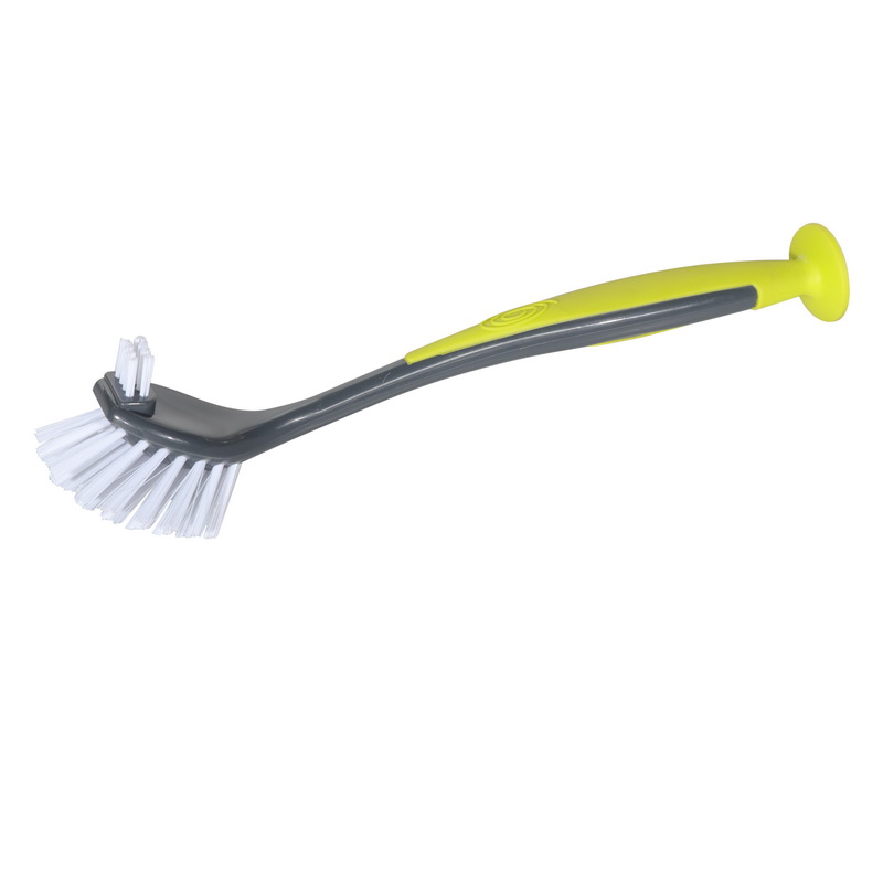 Royalford RF9604 Dish Brush - Portable Long Soft Handle Flexible Ergonomic Design with Hanging Hole | Kitchen Brush | Best Scratch-Free Cleaning Tool for Pots, Dishes Pans & More