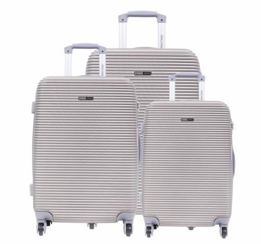 Parajohn PJTR3045 ABS Rolling Trolley Luggage Set, Champagne
