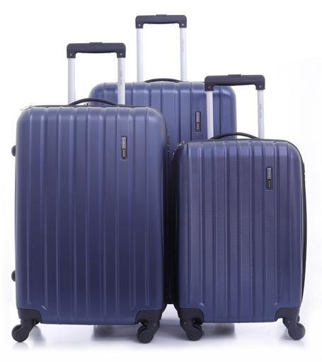 Parajohn PJTR3018 Pabloz 3 Pcs Trolley Luggage Set, Navy