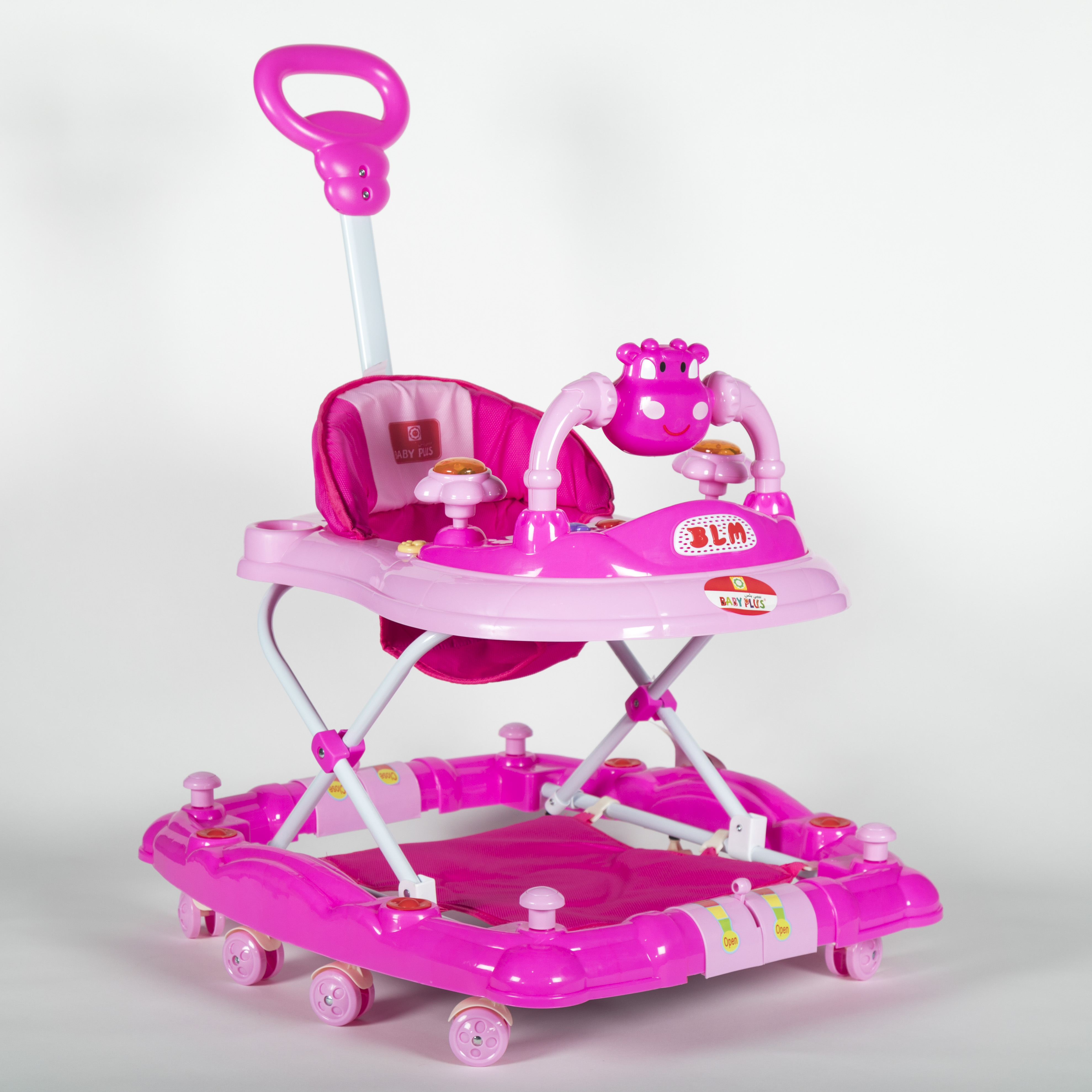 Baby Plus Adjustable Swivel Wheels Canopy Walker 