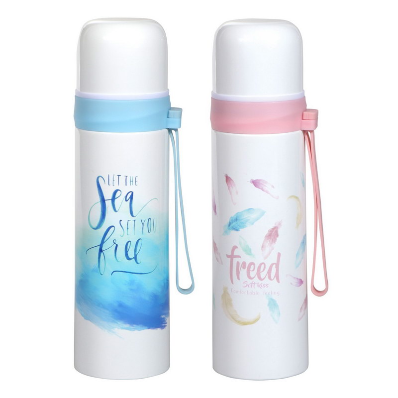 500ML Stainless Steel Vacuum Bottle - Stainless Steel Flask & Water Bottle - Hot & Cold Leak-Resistant Sports Drink Bottle - Vacuum Insulation Bottle for Indoor Outdoor Use