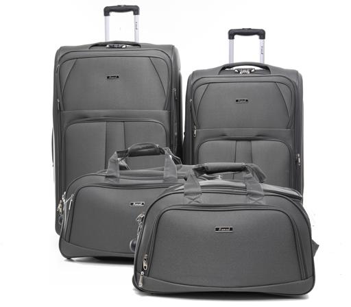 Abraj 4 Pieces Soft Trolley & Duffle Bags Set