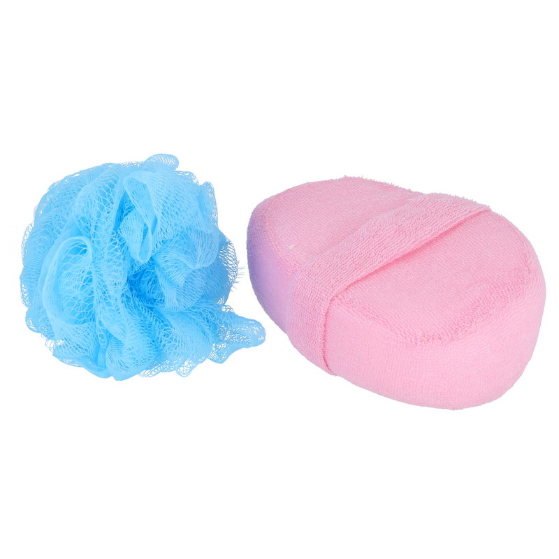 Delcasa DC1238 Bath Sponge and Puff- Round Bath Sponge Loofah/Scrub for Women and Men- Ultra Soft Exfoliating Sponge-Scrub-Puff for Shower