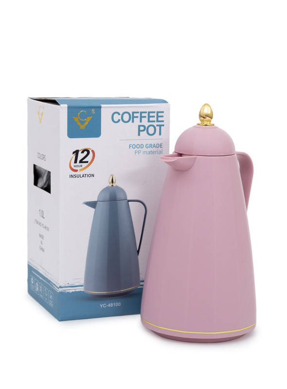 Day N Day Vacuum Flask with Double Wall Glass 1.5  Liter | Wide Mouth with Anti-Leakage Cap Double Walled Travel Mug 