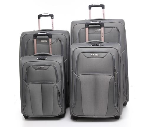 Abraj 4 Pieces Soft Trolley Luggage Bags Set