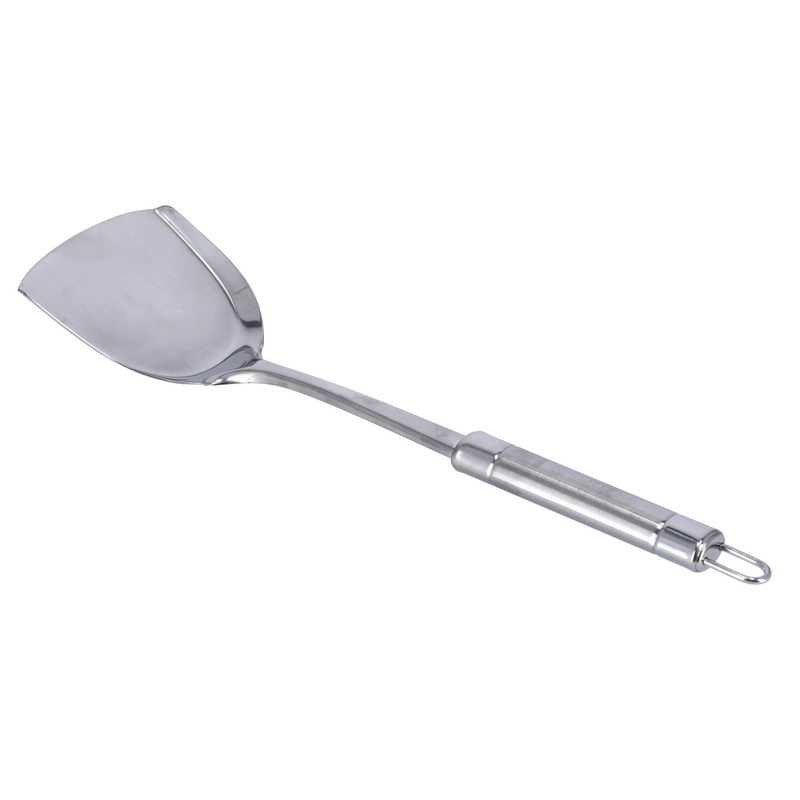 Royalford RF9849 Stainless Steel Turner with Handle - Fish Slice/Serving Spatula - Kitchen Cooking Cutlery/Crockery - Flipper Spatula for Lifting Flipping Serving Fried Eggs Fish Pancakes Burgers