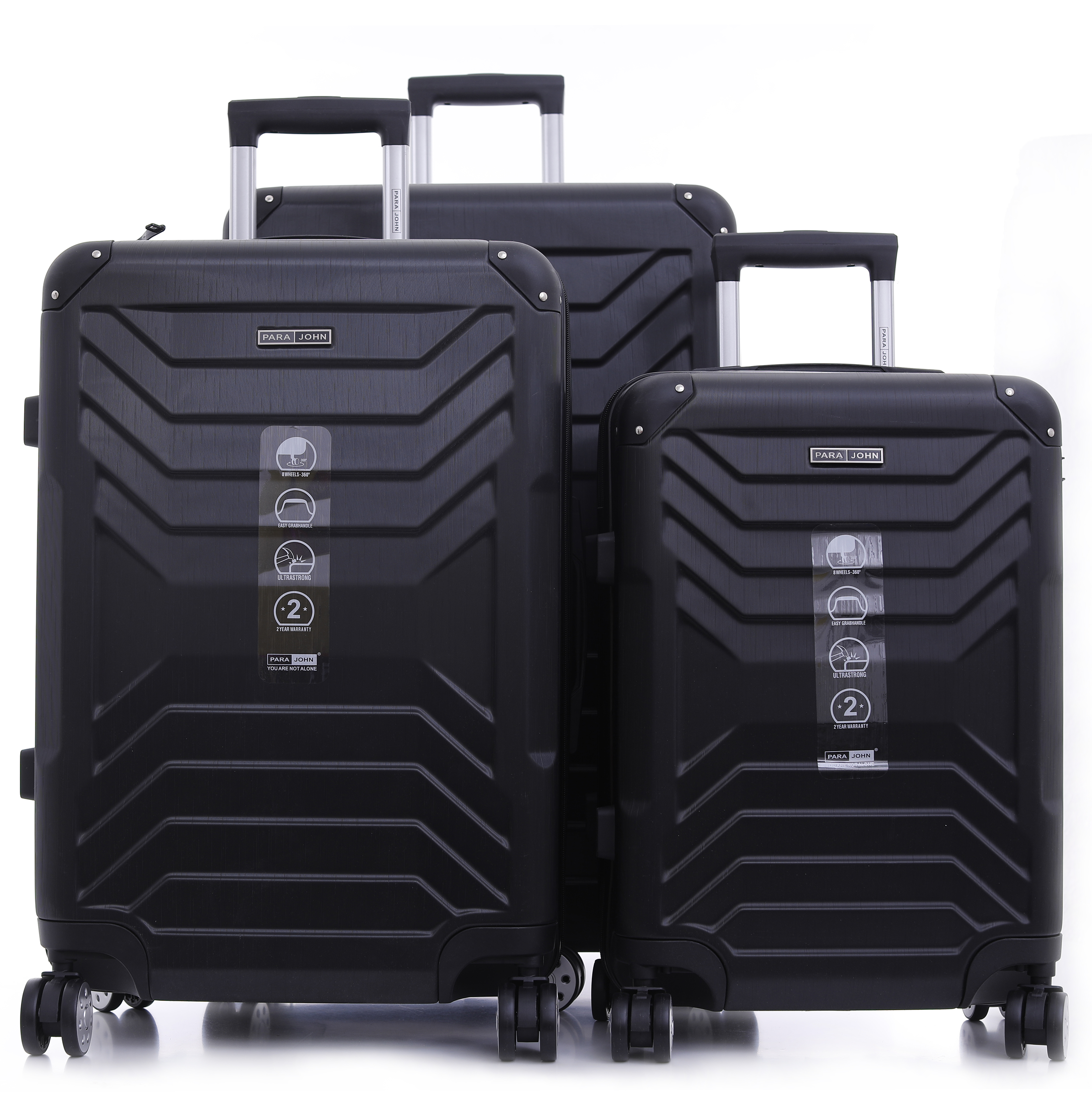 8 Travel Luggage Suitcase Set of 3 - Trolley Bag, Carry On Hand Cabin Luggage Bag - Lightweight Travel Bags with 360 Durable 4 Spinner Wheels - Hard Shell Luggage Spinner - (20'', ,24'', 28'')