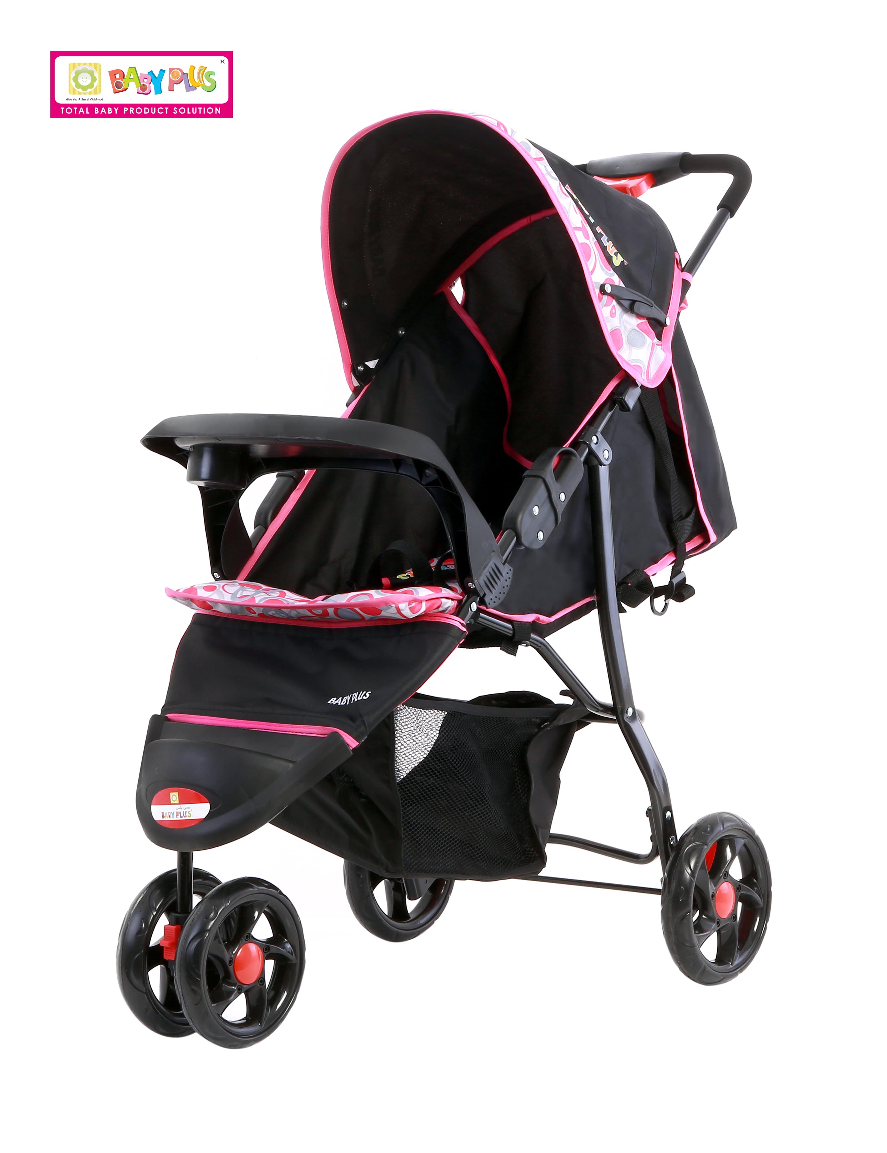 Baby Plus Baby Stroller  Pinkblack 