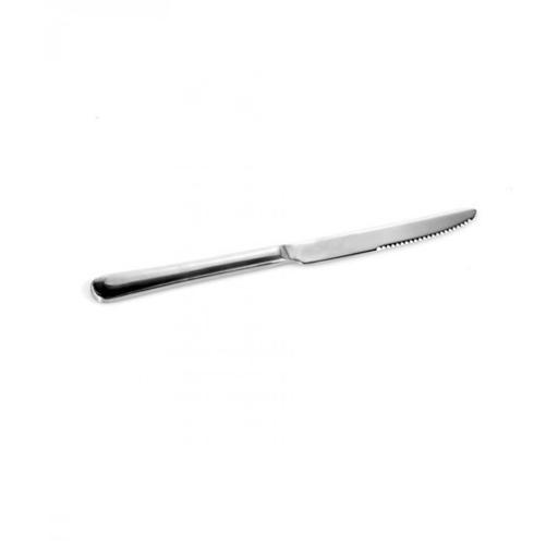 2Pcs Dinner Knifes - Steel Cutlery Set for Home and Kitchen Sharp Blade with Smooth Handle | Serrated Dinner Knives Cutlery Set | Ideal for Meat, Fruits, Vegetables & More