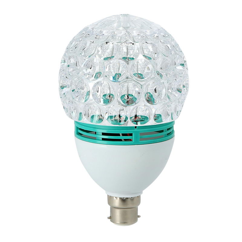 Rotating LED Lamp, 360 Degree Rotating Crystal Gola LED Bulb, LED Light, LED Disco Light for Party, Function, Christmas Decoration