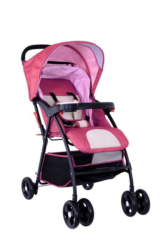 Baby Plus Bp8309 Red Stroller Cum Pram, 0-36 M