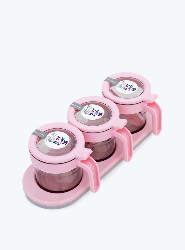 DAY N DAY  SPICES JAR Moulded from high-grade material  PINK 30*9*10