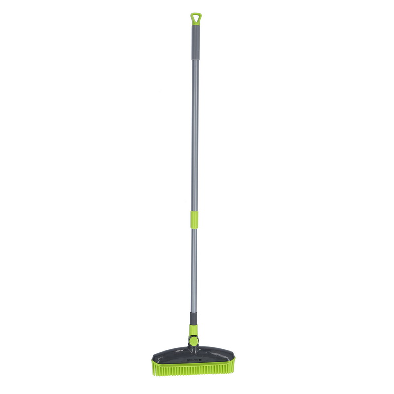 Royalford RF9837 Foldable Broom with Telescopic Steel Pole - PP+TRP+Steel Floor Cleaning Brush with Adjustable Long Handle, Stiff Bristle Grout Brush Scrubber for Cleaning Bathroom, Kitchen, Wall, Tub