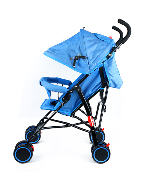 Baby Plus Baby Stroller With Reversible Canopy Blueblack 