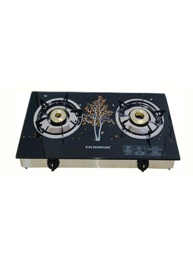 Tempered Glass Double Burner Gas Stove - Auto Ignition - Stainless-Steel Drip Pan - Glass Top