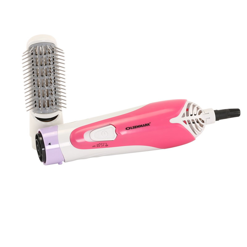 Hair Styler - 1 Speed & 3 Heat Setting - Safety Cut-Off - Hanging Loop - 360 Degree Swivel Cord - Multifunctional