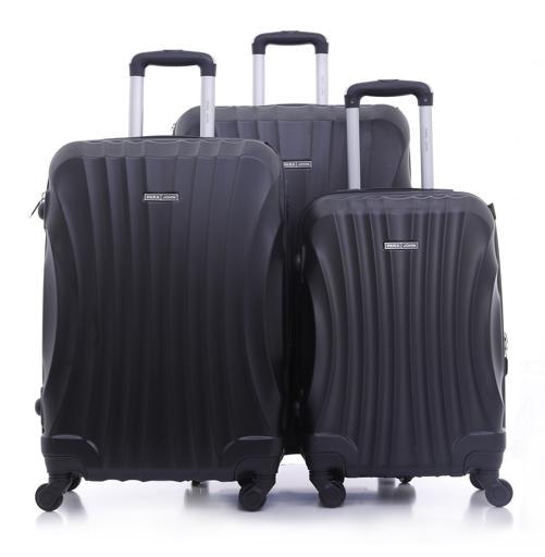 Parajohn PJTR3057 ABS Hard Trolley Luggage Set, Black