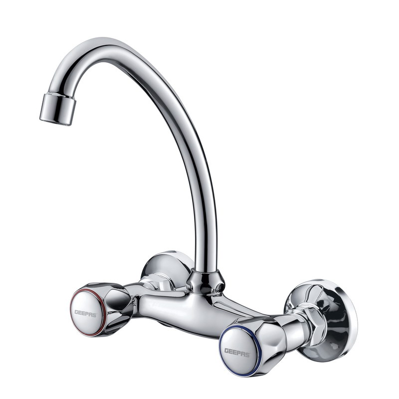 Dual Handle Wall Mounted Sink Mixer