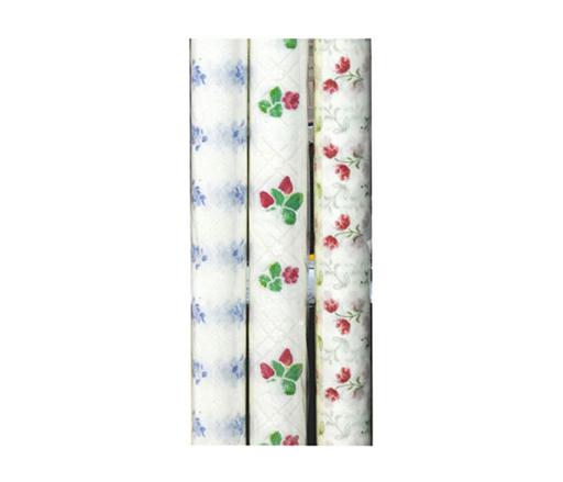20M PVC Table Roll - Tablecloth Cover Protector | Tablecloth Daisy Silver, Small Polka Floral, Wipe Clean, Vinyl / Plastic Table Cloth | Spill Proof Reusable Roll (Multi Colour)