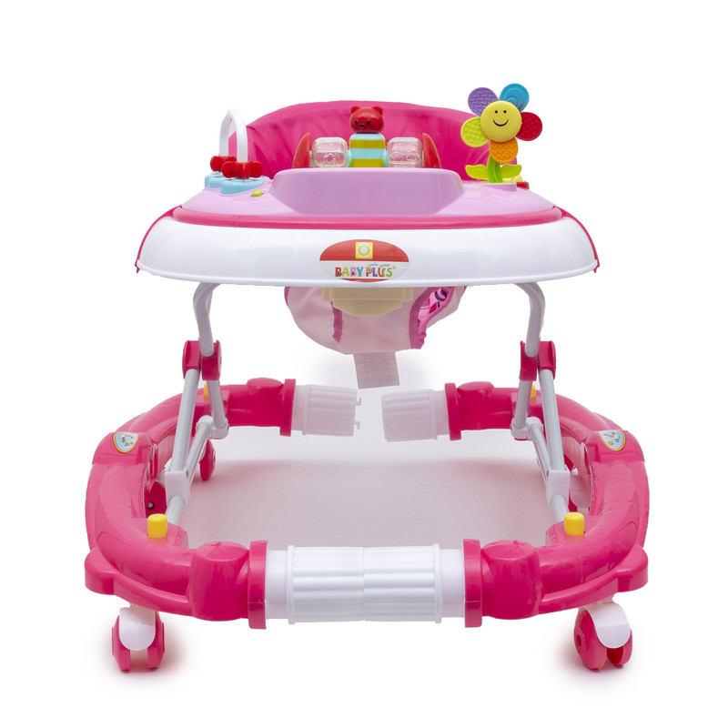 Baby Plus Adjustable Baby Walker  Pink 