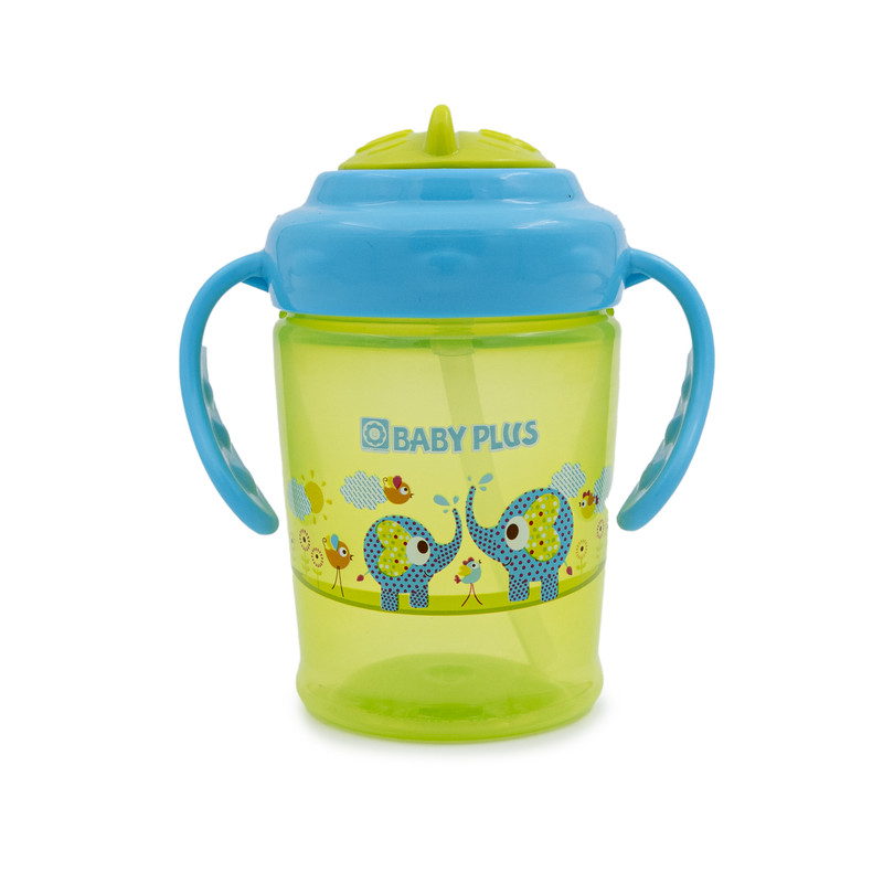 Baby Plus Baby 2 Handle Cup With Round Swivel Lid 6M+/400Ml