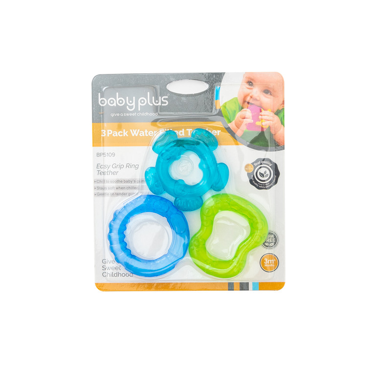 Baby Plus Water Filled  Easy Grip Ring Teether Bpa free 