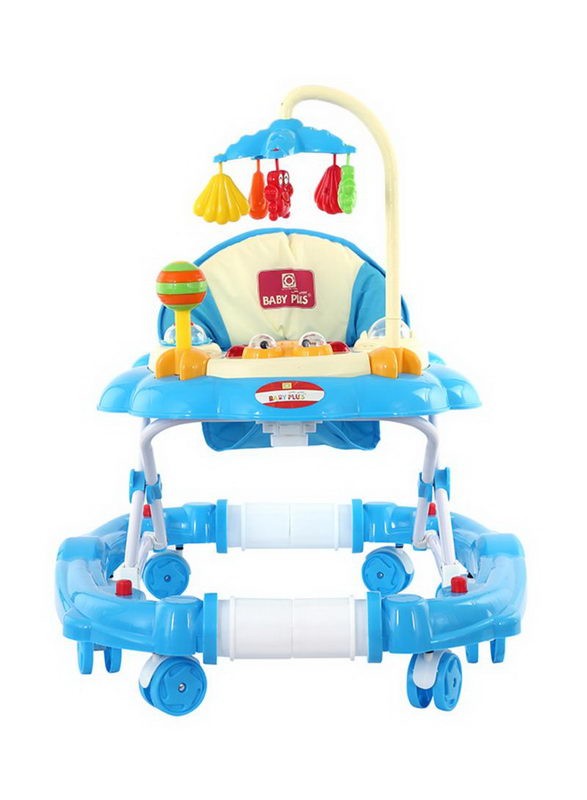 Baby Plus Bp6003 W Blue Baby Walker Cum Rocker, 4-16 M